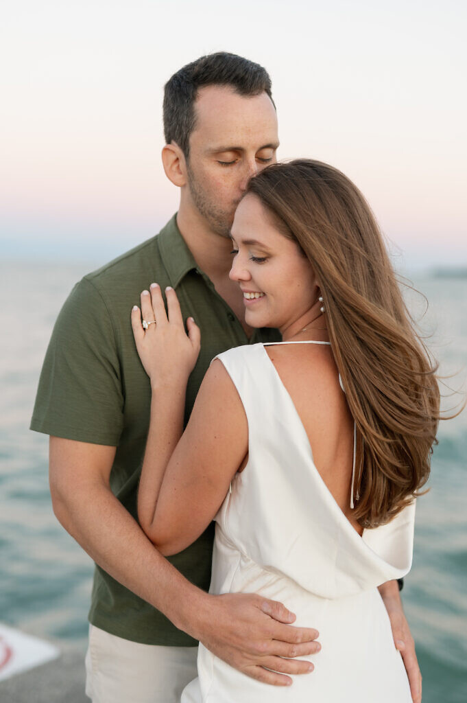 waterfront chicago engagement session